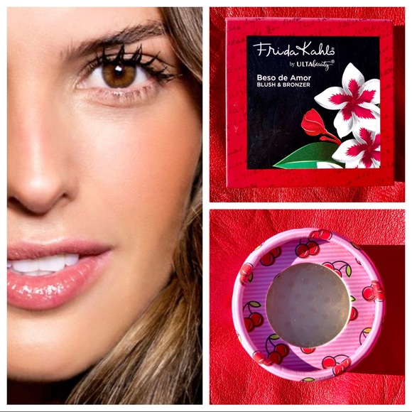 NIB ULTA 2Pc “Frida Kahlo Blush & Bronzer” & Jasmine LeBelle Body Shimmer - Picture 2 of 16